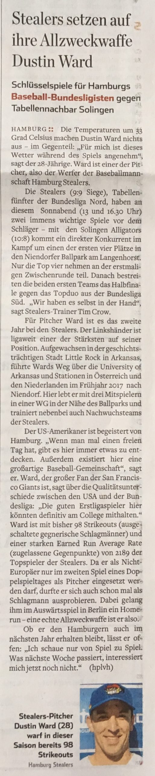 Hamburger Abendblatt, 2.6.2018