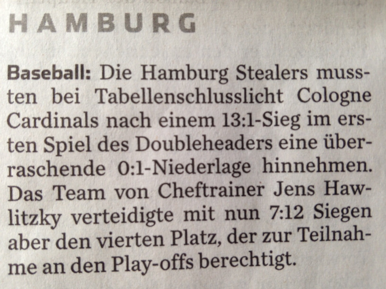 Hamburger Abendblatt, 29.6.2015