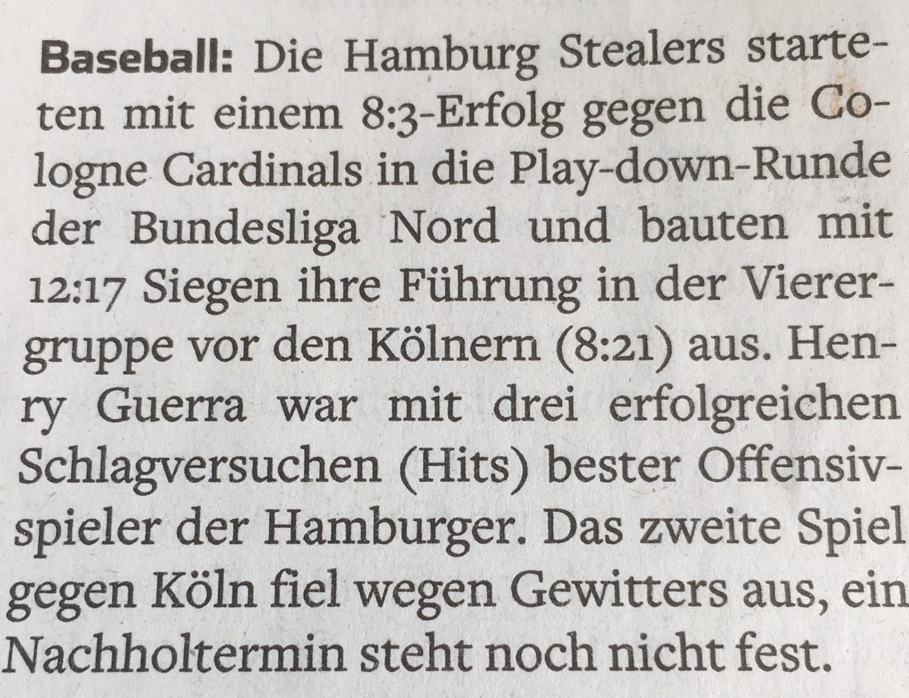 Hamburger Abendblatt, 30.7.2018