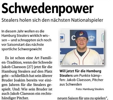 Niendorfer Wochenblatt 17.2.2016 Schwedenpower