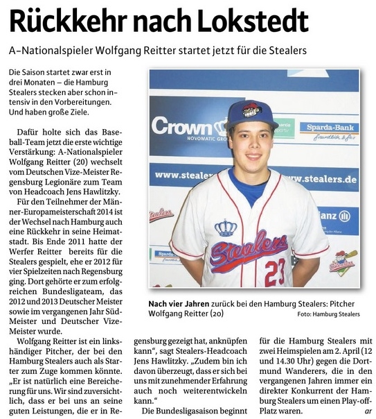 Niendorfer Wochenblatt, 27.1.2016 Rückkehr nach Lokstedt