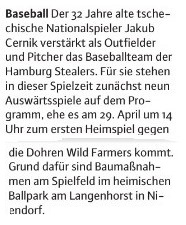 Niendorfer Wochenblatt, 4.4.2018 Baseball (4