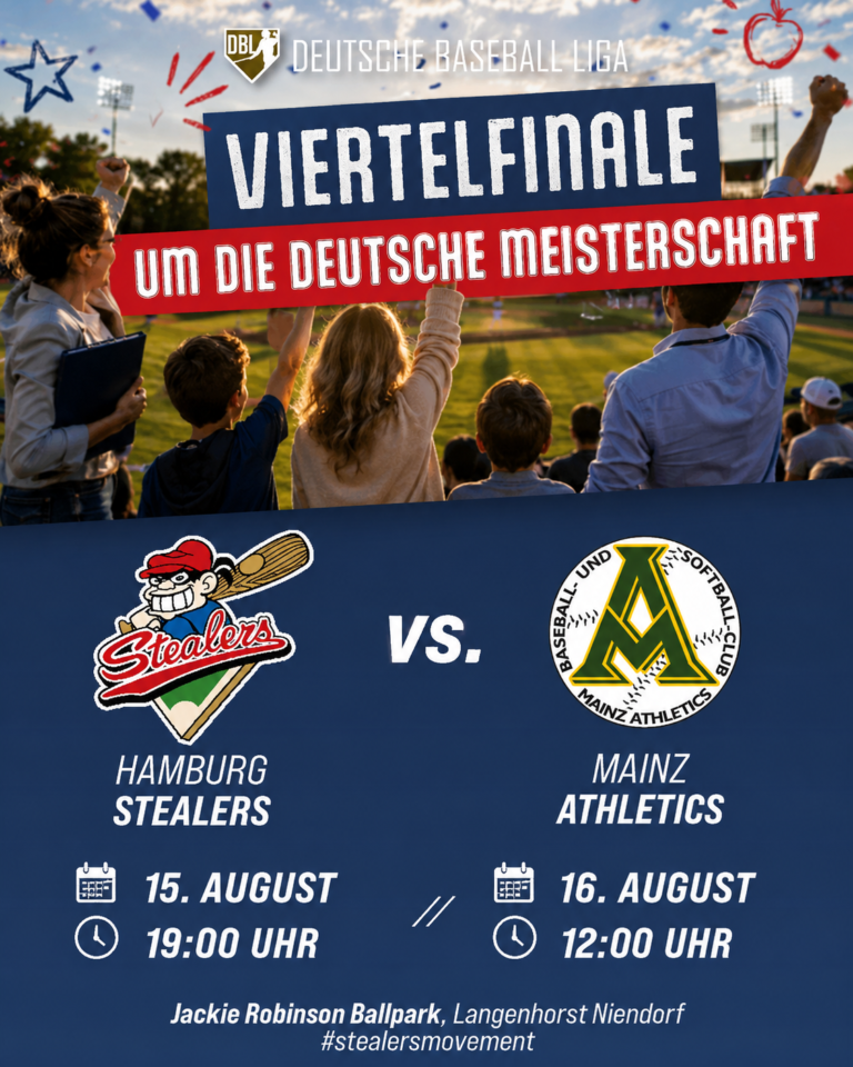 Playoff Baseball: Stealers empfangen Mainz zum Viertelfinalauftakt